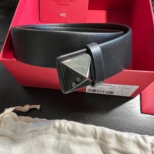 Valentino Garavani Black Belt Bag Modern Design